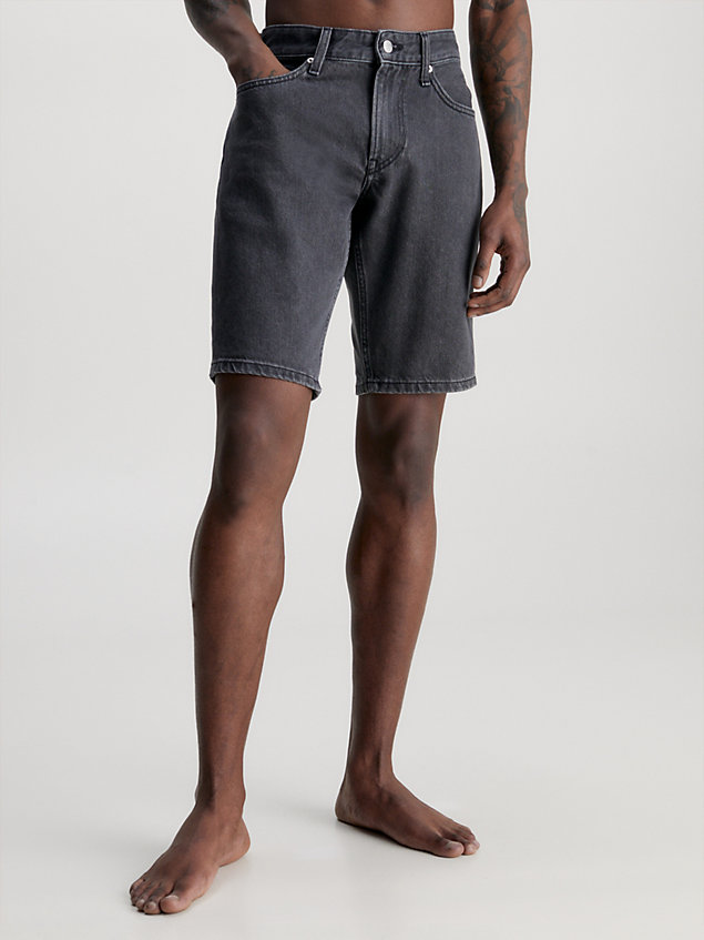 black denim shorts for men calvin klein jeans