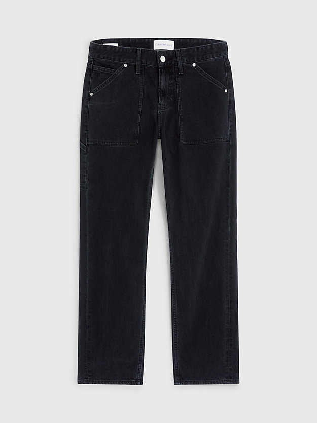 DENIM BLACK 90's Straight Utility Jeans de hombre CALVIN KLEIN JEANS
