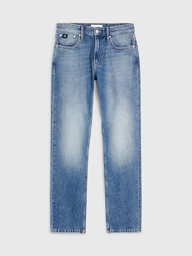 authentic straight jeans blue da uomo calvin klein jeans