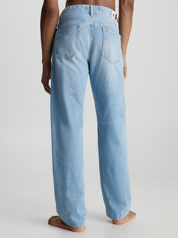 denim light recycled 90's straight jeans for men calvin klein jeans