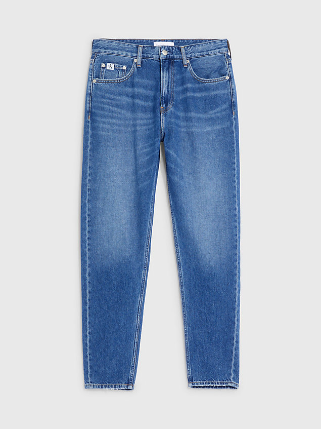 blue tapered jeans voor heren - calvin klein jeans