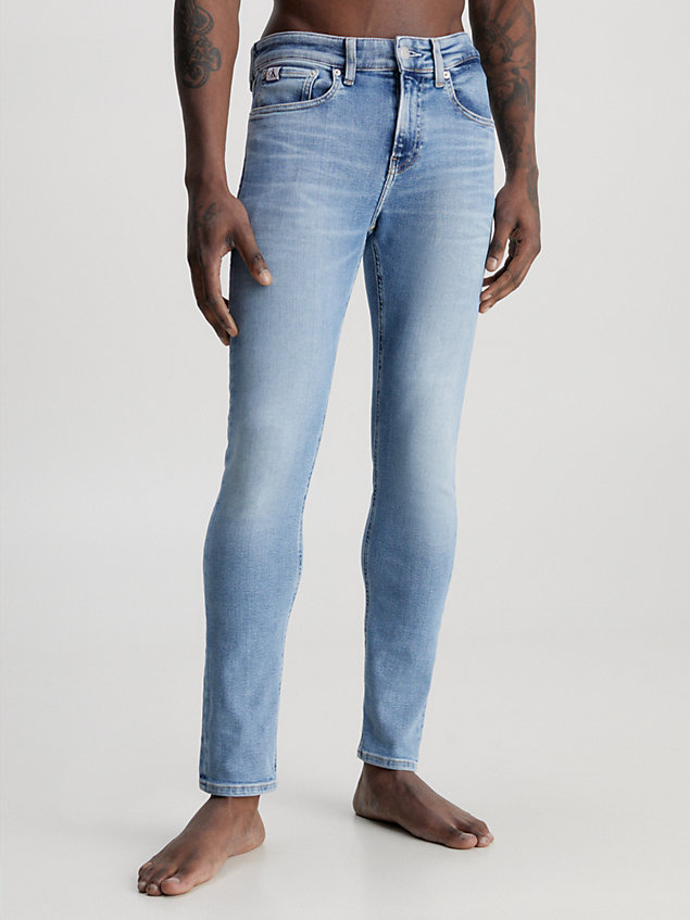 blue skinny fit jeans für herren - calvin klein jeans
