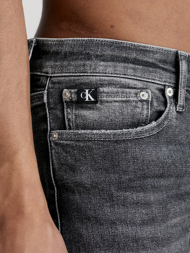 grey skinny fit jeans für herren - calvin klein jeans