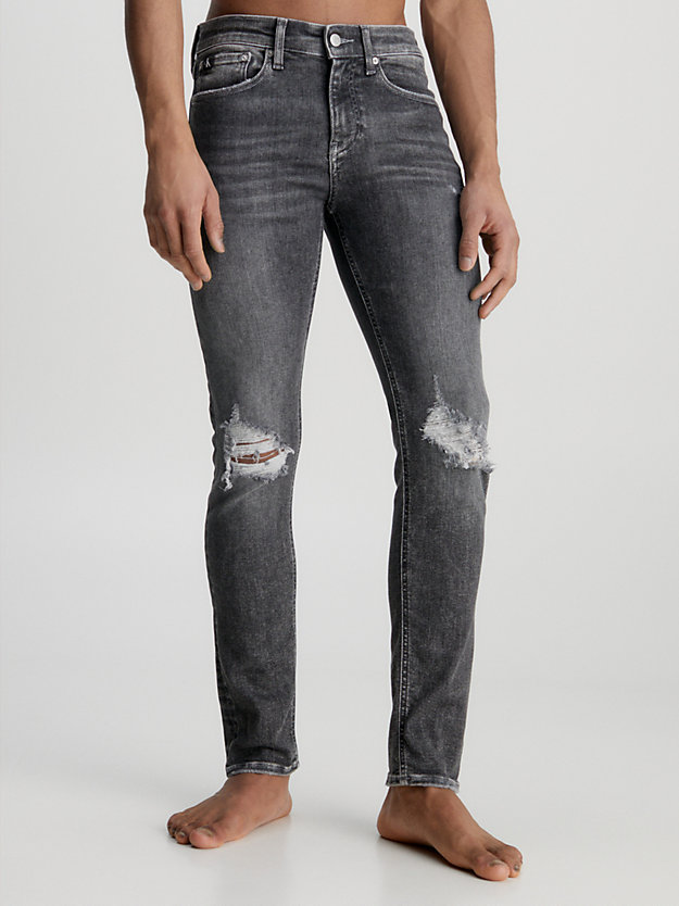 jeans con ajuste skinny denim grey de hombre calvin klein jeans