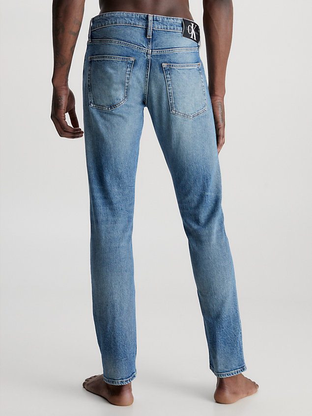 blue slim fit jeans voor heren - calvin klein jeans