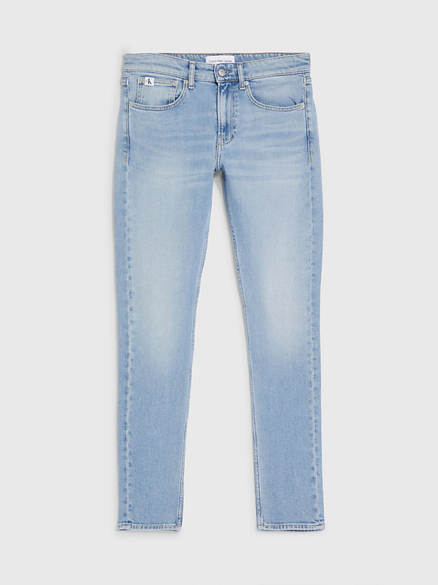 denim light slim fit tapered jeans for men calvin klein jeans