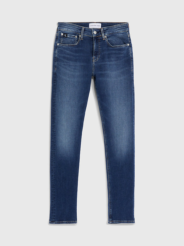 blue skinny fit jeans voor heren - calvin klein jeans