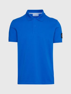blue badge polo shirt for men calvin klein jeans