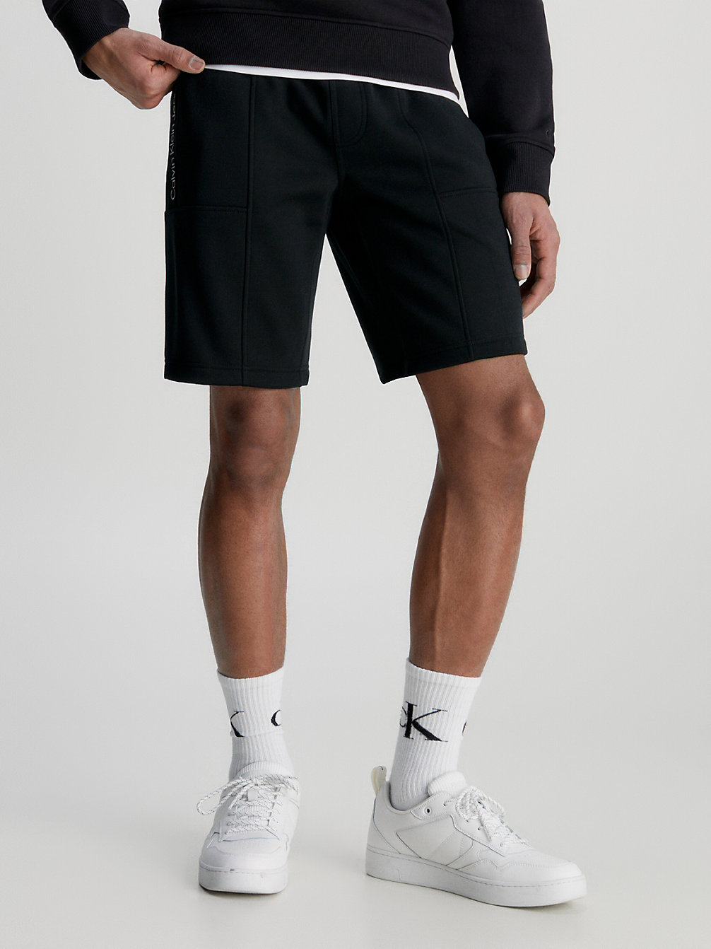 CK BLACK Logo Tape Jogger Shorts undefined men Calvin Klein