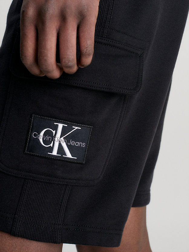 CK BLACK Cargo Jogger Shorts for men CALVIN KLEIN JEANS