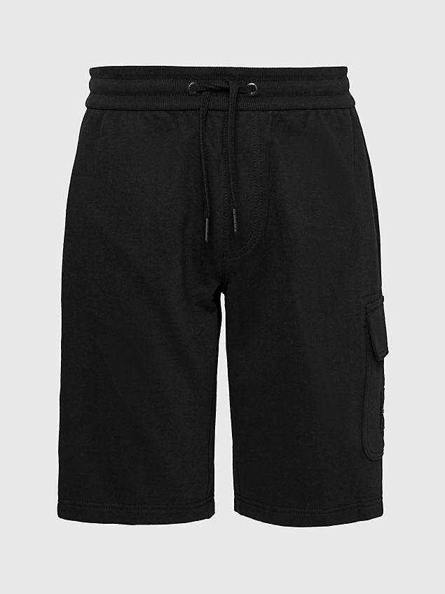 black jogging-cargo-shorts für herren - calvin klein jeans