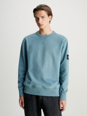 Calvin klein blue sweatshirt sale