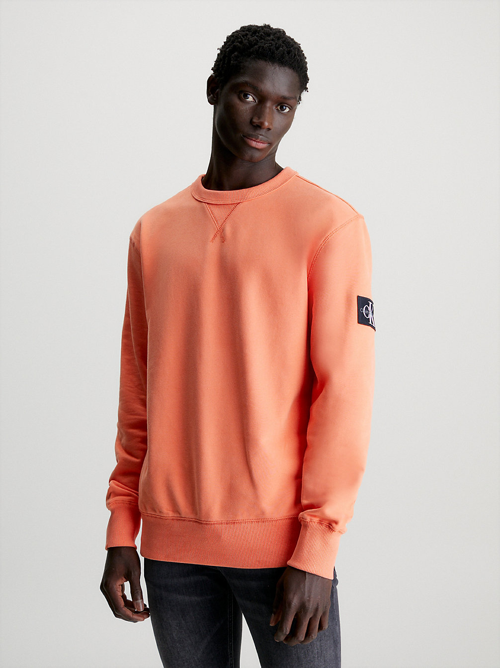 SUMMER SQUASH Monogram Badge Sweatshirt undefined men Calvin Klein