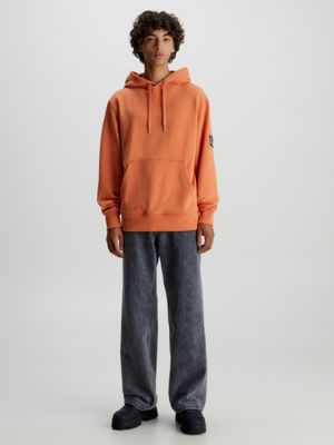 Calvin klein hoodie clearance orange