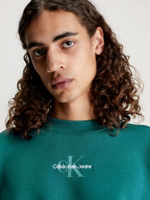 Cotton Blend Fleece Sweatshirt Calvin Klein®