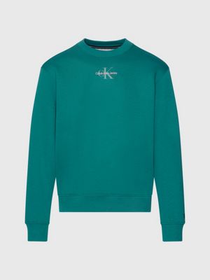 Calvin Klein Blue Polyester Men's Sweatshirt
