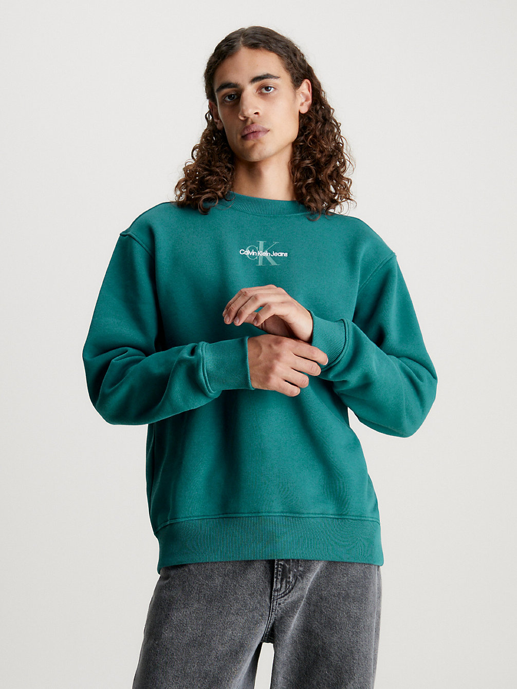 ATLANTIC DEEP Monogram Sweatshirt undefined men Calvin Klein