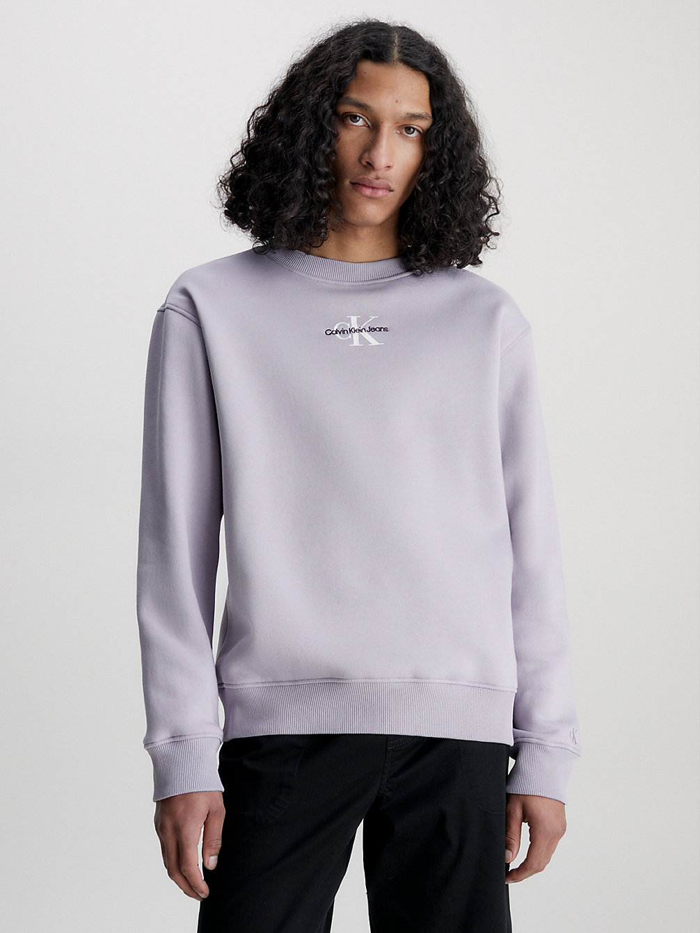 LAVENDER AURA > Monogram Sweatshirt > undefined heren - Calvin Klein