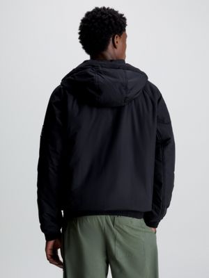 Calvin klein clearance hooded puffer jacket