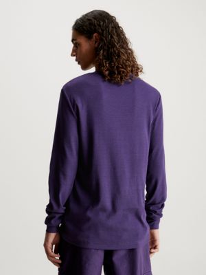 Slim Rib Long Sleeve T-shirt Calvin Klein® | J30J323481VGS | V-Shirts