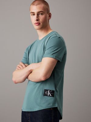 north atlantic cotton badge t-shirt for men calvin klein jeans