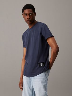 Blue calvin klein t shirt hotsell