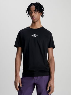 T-Shirt Calvin Klein Jeans Stacked Archival Tee Black for Man, J30J323759BEH