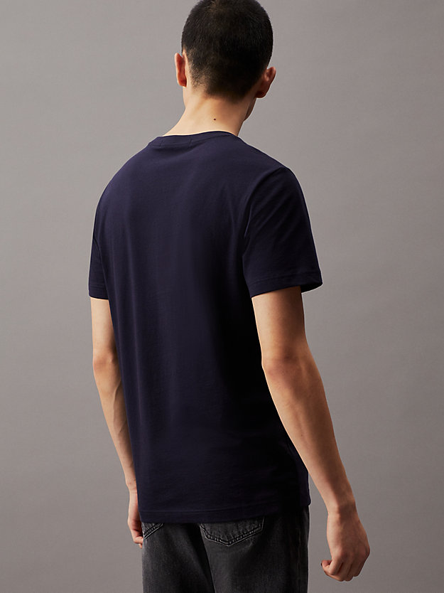 t-shirt en coton avec monogramme night sky pour hommes calvin klein jeans