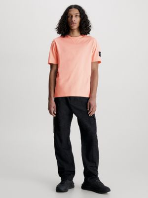 FAINT BLOSSOM Monogram Badge T-shirt for men CALVIN KLEIN JEANS