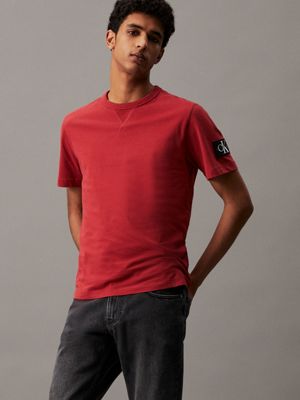 T shirt calvin klein best sale rouge homme