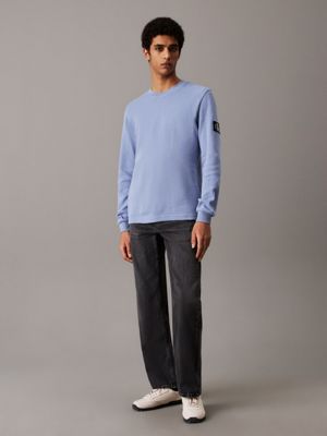 tempest slim long sleeve waffle t-shirt for men calvin klein jeans