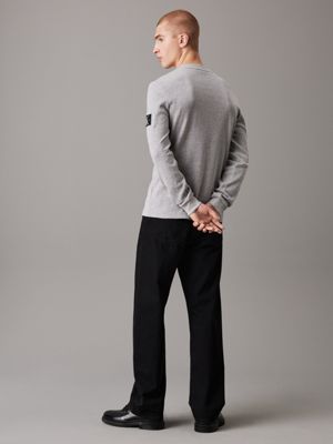 Schmales Langarm-T-Shirt mit Waffelstruktur Calvin Klein  