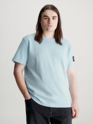 Baumwoll-T-Shirt mit Waffelstruktur Calvin Klein® | J30J323489CYR