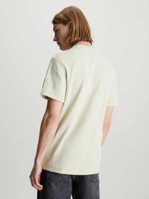Badge-T-Shirt aus Baumwolle mit Waffelstruktur Calvin Klein 