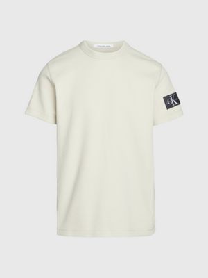 Badge-T-Shirt aus Baumwolle mit Waffelstruktur Calvin Klein  