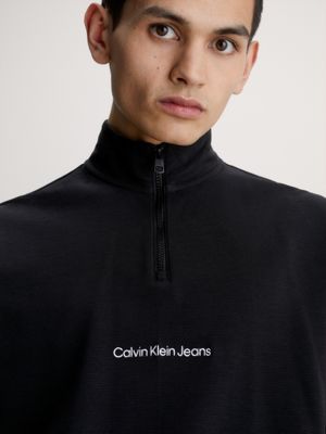 Long Sleeve Zip Neck T-shirt Calvin Klein® | J30J323493BEH