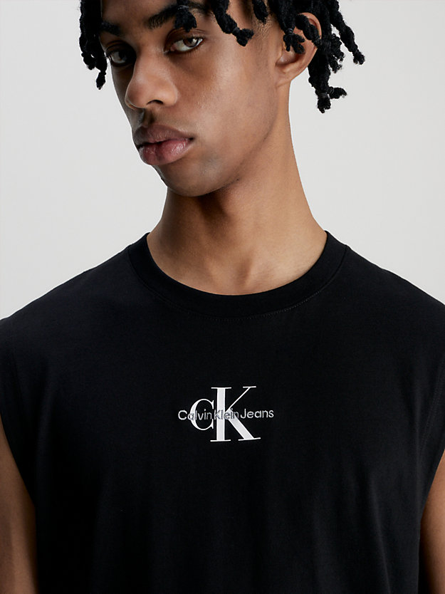 CK BLACK Organic Cotton Tank Top for men CALVIN KLEIN JEANS