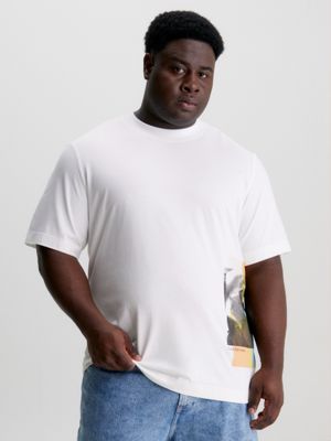 BRIGHT WHITE Relaxed Photo Print T-shirt for men CALVIN KLEIN JEANS