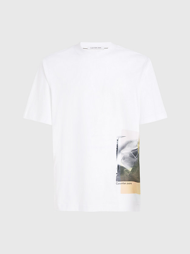 BRIGHT WHITE T-shirt relaxed avec imprimé photo for men CALVIN KLEIN JEANS