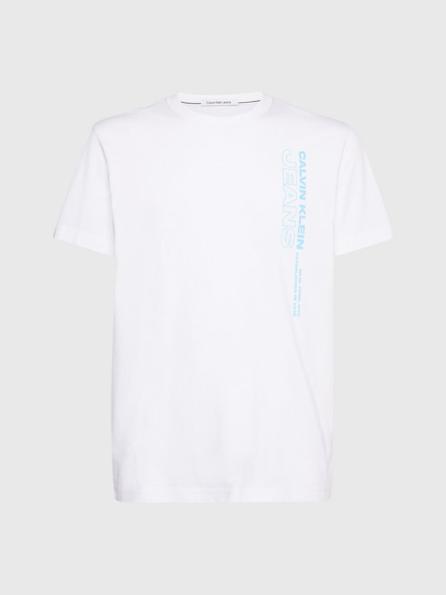 BRIGHT WHITE T-shirt con logo da men CALVIN KLEIN JEANS