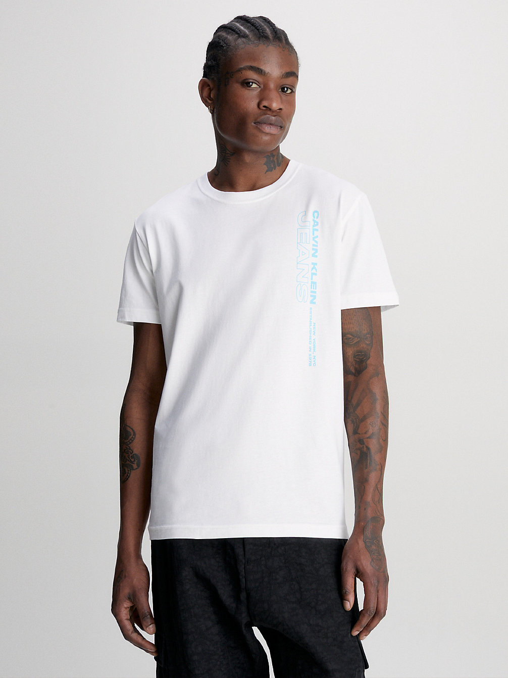 BRIGHT WHITE Logo T-Shirt undefined men Calvin Klein