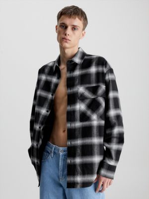 Oversized Check Shirt Jacket