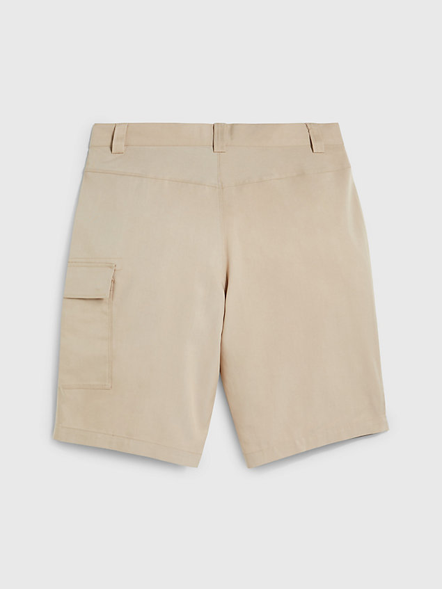beige cargo korte broek voor heren - calvin klein jeans