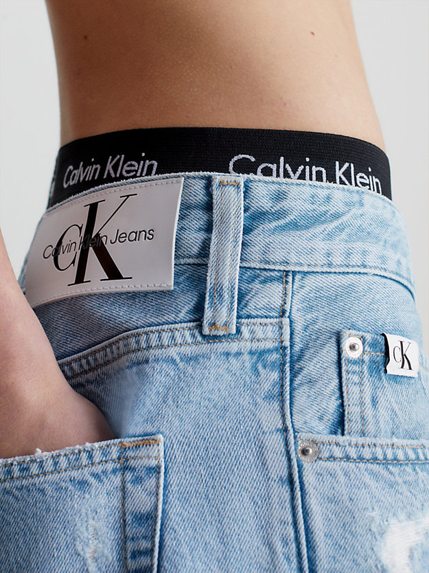 DENIM LIGHT Loose Denim Shorts for men CALVIN KLEIN JEANS