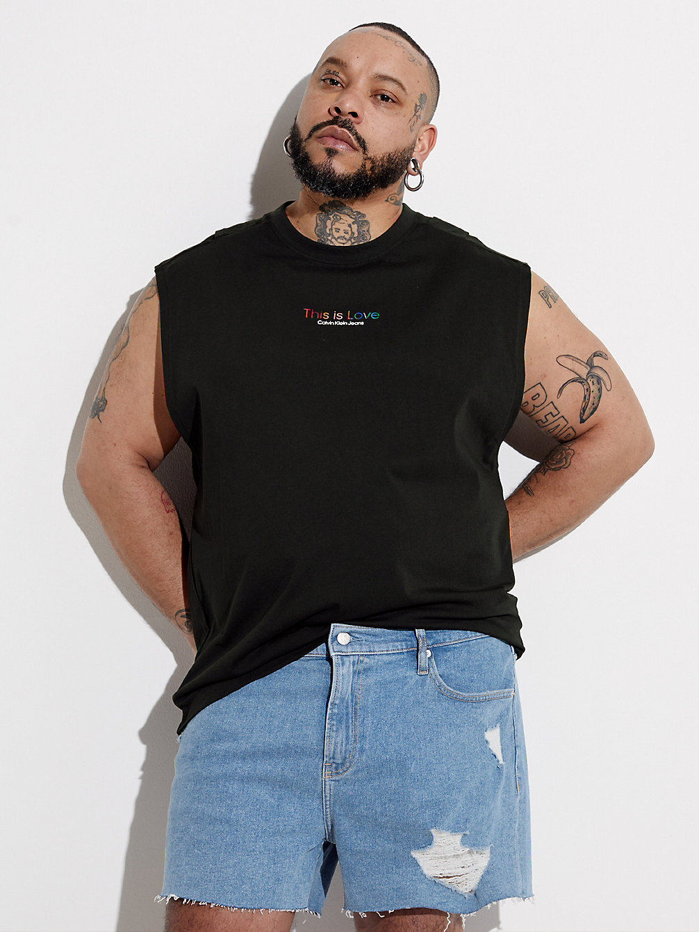 Camiseta De Tirantes De Dos Capas - Pride > CK BLACK > undefined hombre > Calvin Klein