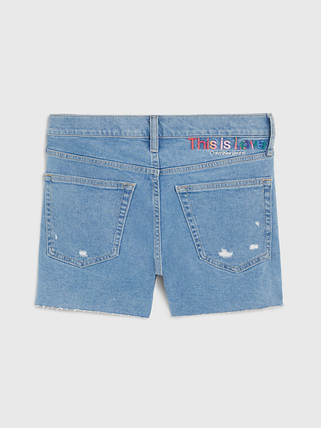 denim denim shorts - pride for men calvin klein jeans