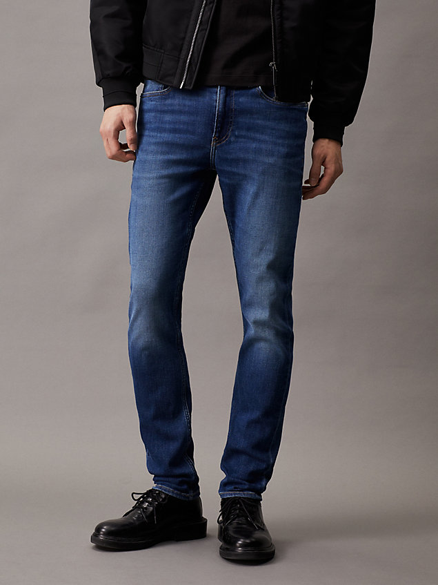 denim slim tapered jeans for men calvin klein jeans