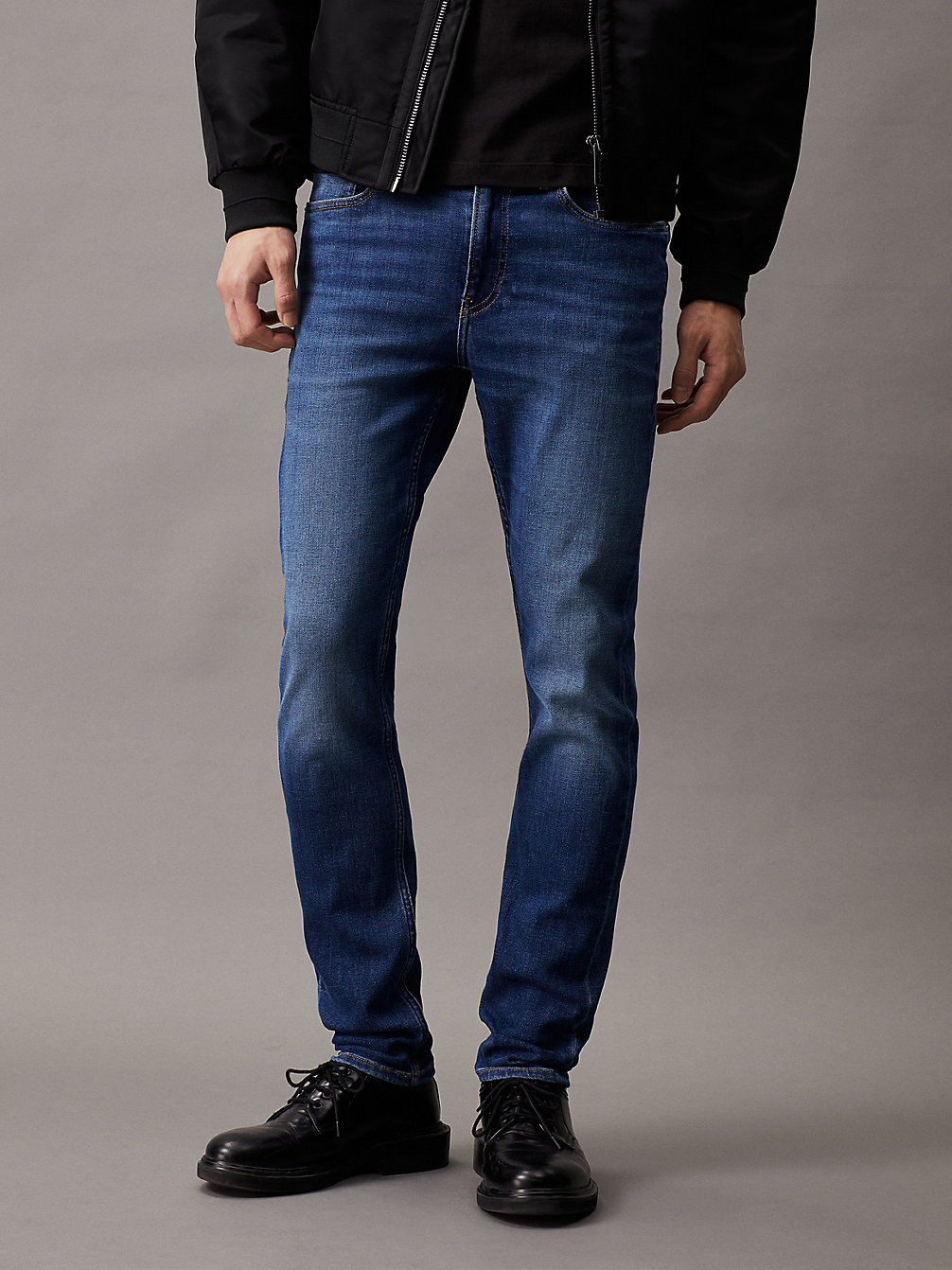 DENIM DARK Slim Tapered Jeans undefined men Calvin Klein