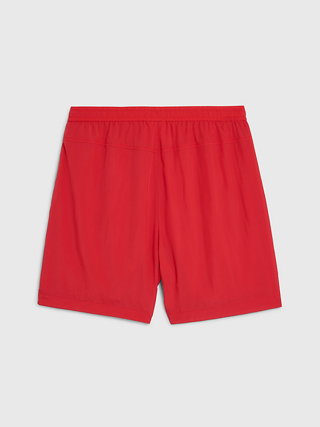 red relaxed nylon shorts - pride for men calvin klein jeans