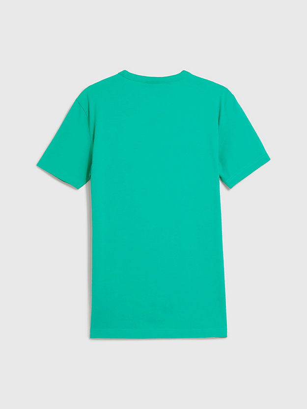 AQUA GREEN Slim Monogram T-shirt - Pride for men CALVIN KLEIN JEANS